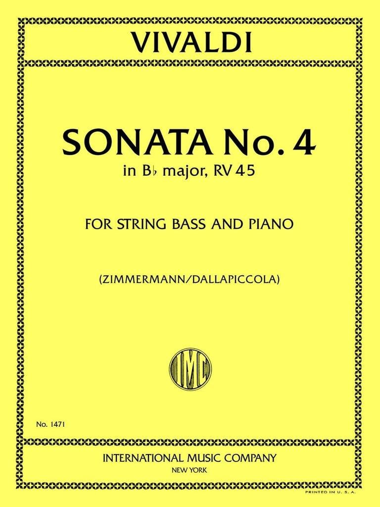 Sonata N 4 B Flat Major Rv 45